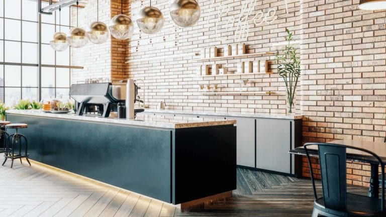 Project Deco Marseille Peintre Peinture BTP Logo Partenaires coffee shop mur en briques